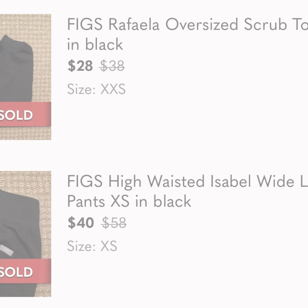 FIGS bundle — XXS Rafaela top and XS Isabel high waisted pant RESERVED - Picture 10 of 10